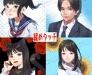 リアルと二次元の融合タッチでアイコンを描きます 似顔絵アイコン用のイラストを制作いたします イメージ5