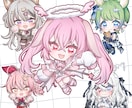 デフォルメ/ちびキャラ/SDイラストを描きます きゅるんと可愛いデフォルメイラスト イメージ2