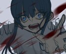 ダーク・不穏な雰囲気のイラストを制作します 歌ってみた/MV用サムネ対応。 イメージ4