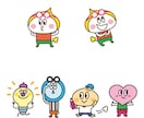 ゆるくてかわいいキャラクター作成します 【30年以上の実績！】経験豊富なプロがキャラを作成します！ イメージ4