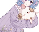 １０枠限定受付！おまけ付きで可愛いイラスト描きます 全身イラスト料金に3D風ミニキャラと、表情差分4点付き！ イメージ3