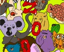 リアル&ちょいキモな絵を作成いたします 思わず2度してしまうような一風変わったちょいキモい絵です イメージ9
