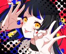 パキッとした印象のアイコンお描きします SNSで使える自分だけのアイコンお作りします！ イメージ1