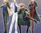 厚塗り風　ゲーム・TRPG立ち絵 制作致します 日常からファンタジーまで　柔らかい質感の立ち絵制作致します！ イメージ3
