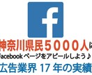あなたのFacebookページをご紹介します 神奈川県民5000人FBアカウントよりあなたのFBページ招待 イメージ1