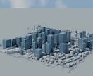 写真や図面から建物や街並みを3D制作します 外観の提案資料・映像背景に。Blenderデータも付属 イメージ3
