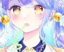 テンプレあり◎キラキラ透明感⋆｡✩イラスト描きます VTuberキャラデザ経験あり◎活動に使えるイラスト制作 イメージ2