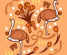 ポップで可愛い動物×○○イラストを描きます 花や食べ物などお好きな小物と組み合わせOK イメージ5