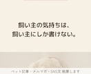 4匹を見送った経験で心に届くペット記事書きます 飼い主の気持ちは、飼い主にしか書けない。 イメージ1