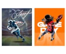 好きなスポーツ選手をかっこいいポスター画像にします お好きな選手、または個人やチーム全体でもOKです！ イメージ1