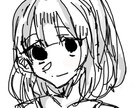 アニメ風アイコンなどでの作成をします 可愛らしいアニメアイコンを描きます。アナログ色紙販売も イメージ1