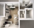 民泊に必要な室内3Dパースや非常経路図を作成します イメージをリアルな形に立ち上げてみませんか イメージ2