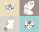 猫ちゃんの似顔絵を描きます SNSアイコンやオリジナルグッズにお使いください イメージ1