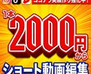 丸投げOK！プロ編集チームがショート動画編集します 歴5年のプロがトレンドを押さえたハイクオリティな動画を編集！ イメージ1