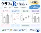 研究・卒論・学会発表用のグラフをRで作成します 見やすいグラフをお手頃価格で作成します イメージ1