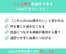 noteコンサルで収益化に向けてサポートします note収益化に必要な強み整理と発信設計まで伴走します イメージ8