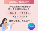 見やすいスライド資料作成します 忙しい女性起業家の資料を世界観のあるデザインで イメージ3