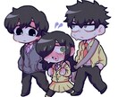 SNS用アイコン描きます あなただけの可愛くて満足かできるイラストを！ イメージ1
