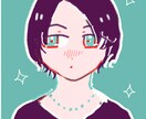 ほんわかタッチの女の子のアイコンを描きます snsなどで使えるアイコン作成します！ イメージ4