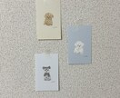 オイルパステルであなたの愛犬を可愛く描きます ポストカードにゆるキャラ風に描きます！インテリアにどうぞ イメージ5