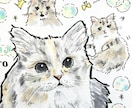 カラフルペット似顔絵。うちの子イラスト描きます うちの子記念日、誕生日プレゼント、ペット友達のプレゼントにも イメージ2