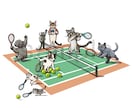 商用OK◎グッズ・販促に！動物イラスト制作します アイコン・ロゴ・ステッカーなど用途から丁寧にヒアリングします イメージ6