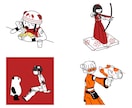 シンプル・シュールな可愛いイラスト作成します トレンド感・真面目過ぎないイメージを求めてる方へ イメージ3