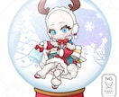 商用利用可！【スノードーム】ミニキャラを描きます ライバー活動をお手伝い！配信/パネル開け/アイコン/グッズ イメージ5