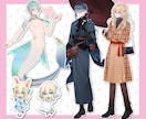 立ち絵イラスト承ります 20代の男女が得意です！創作活動のお手伝いに♪ イメージ5