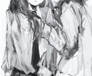 モノクロのイラスト制作を行います 落ち着いた雰囲気のイラストが得意です イメージ2
