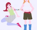 ファッショナブルでポップなイラスト描きます スピード納品/個性的カラー/挿絵動画グッズに イメージ4