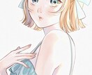 透明感のある女の子描きます サムネ、一枚絵、グッズ等…丁寧に制作いたします！ イメージ2