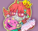 ジト目デフォアイコン、キャラ作ります 好きなもの全部取り入れた派手目なデフォちゃん、作りませんか？ イメージ5