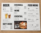 飲食店メニューの金額を修正します 写真を送るだけ。今のデザインにできるだけ近く仕上げます。 イメージ4