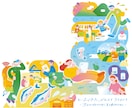 商用可◎ポップで目を惹くカラフルなイラスト描きます 書籍の挿絵やWEB、グッズなど幅広い媒体に対応します！ イメージ10