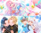 キラキラ色彩鮮やか可愛い愛されイラスト制作します 現役大手企業デザイナーがプロの一枚をお届けします イメージ8