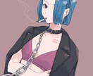アイコンサムネ配信イラスト等おしゃれにお描きします お洒落な女の子、男の子を描くのが得意です。 イメージ1