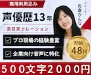 声優歴13年｜PRO女性ナレーション即納します 幅広い表現力◎商品説明/IR/求人/企業VP/CM/PR◎ イメージ1