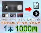 ビデオテープ デジタル化 ダビング データ化します VHS ベータ 8ミリ MiniDV の映像を変換します イメージ1