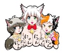 猫×和オリジナルイラスト制作します Japanese-style cat artwork. イメージ5
