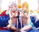 美少女イラストをご希望に合わせて制作いたします 商用キャラ/1枚イラスト/SNSアイコン/記念イラスト など イメージ8