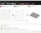 手書き・PDFの機械図面をCAD化・3D化します 読めない寸法は推測で埋めず、確認してから描きます イメージ2