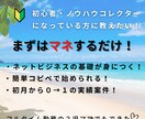 基本のキ！ネットビジネスの始め方、教えます 準備の時間がなくても大丈夫！まずはマネから始める簡単手法！ イメージ1