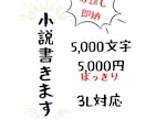お試し商品！おまかせでもOK！小説書きます 5000文字5000円で夢と好きのつまった小説書きます！ イメージ1