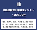 営業リスト 宅地建物取引業者リストを即納いたします 120,800件｜営業・集客向け不動産業者データ（公的） イメージ1
