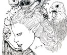 奇妙な女性描きます テーマに沿ったイラストを描かせていただきます。 イメージ4