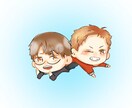 SNSなどのデフォルメアイコンを描きます SNS、ブログ、動画サイトのアイコン、プレゼントなどなど… イメージ2