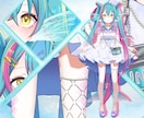 透明感のある「高品質」V体をオリジナル制作します 配信画面/背景/ネームロゴ/離席中/待機中/OP/EDセット イメージ2