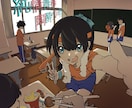 目を惹くキャッチーなカラーイラストを制作します 絵柄は問いません！納品後は著作権を譲渡致します。 イメージ5