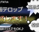 あなたの動画にテロップを制作します みなさんの好みに合わせてテロップを制作し、お届けします！ イメージ1